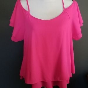 💕💕💕Hot pink💕💕💕 off the shoulder